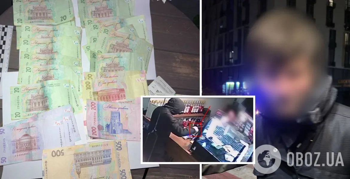 У Києві чоловік із ножем пограбував кав’ярню: момент злочину зафіксувала камера