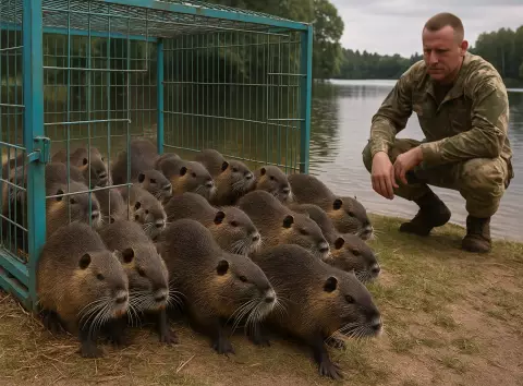 З-під обстрілів — до Лебединого озера: врятували 20 нутрій