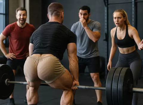 Штанга і тверкінг? Те, що зробили його сідниці, вразило всіх у спортзалі